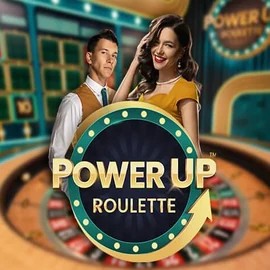 PowerUP Roulette online game logo by Pragmatic Play on amunrakazino.com