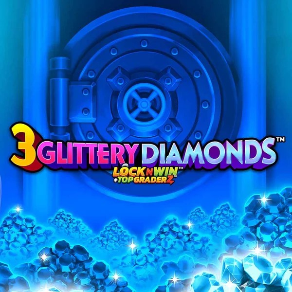 3 Glittery Diamonds logo by PearFiction Studios AmunRa Casino