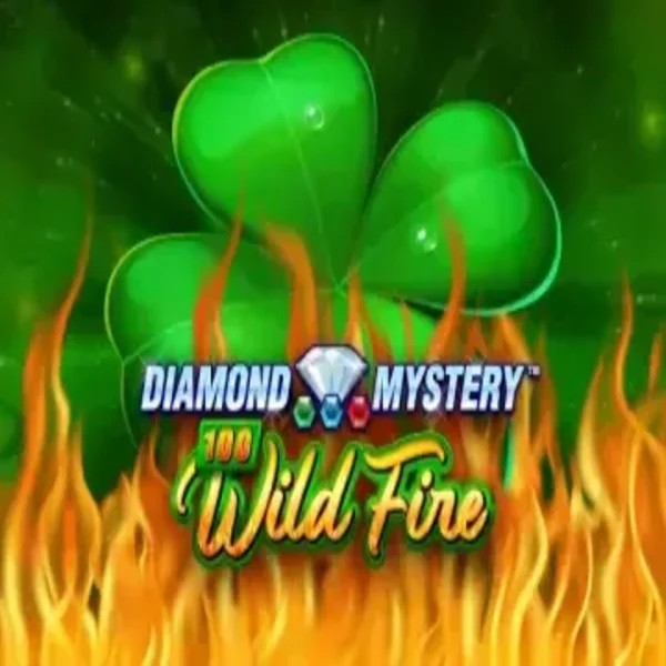 Diamond Mystery 100 Wild Fire slot logo by Greentube at AmunRa Casino