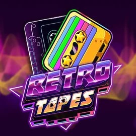 Retro Tapes slot logo by Push Gaming at AmunRa Casino