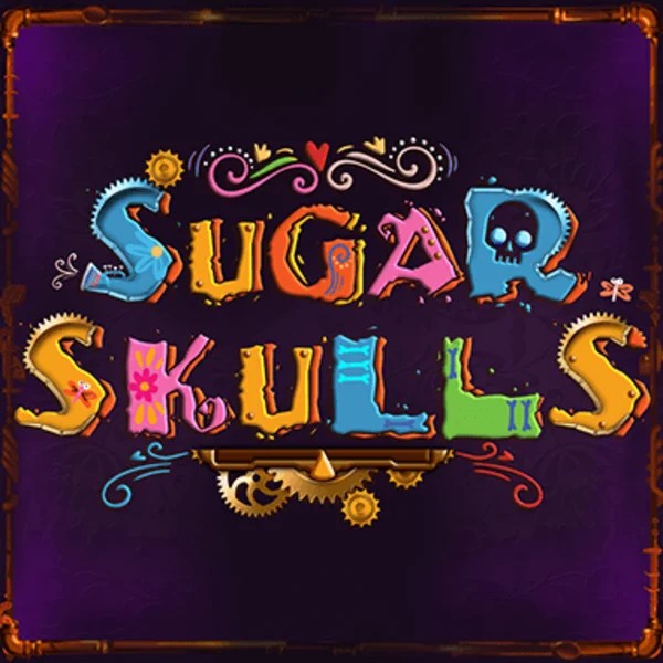 Sugar Skulls logo by Booming Games AmunRa Casino