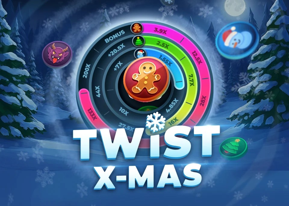 Twist X-mas logo by InOut AmunRa Casino